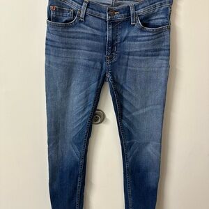 Hudson Cuffed Indigo Skinny Jeans